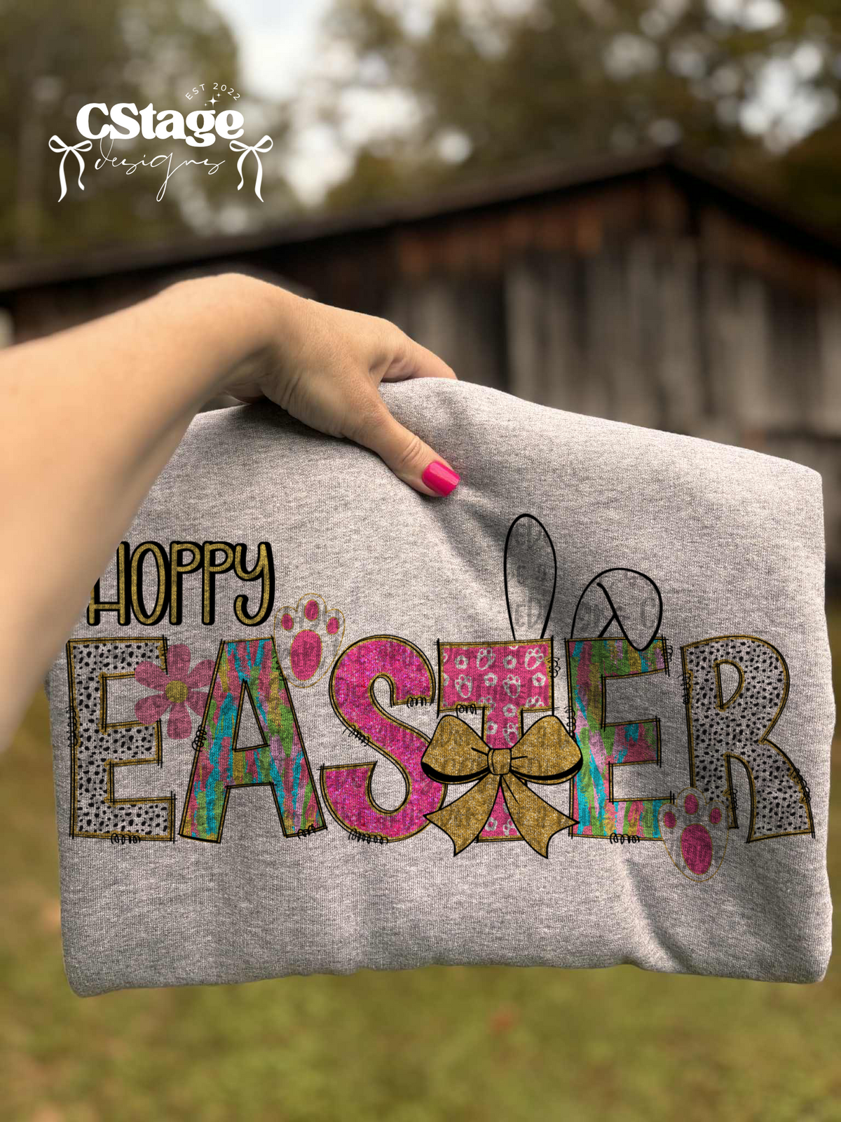 Hoppy Easter - DTF TRANSFER (Eggstravaganza multi designer collab)