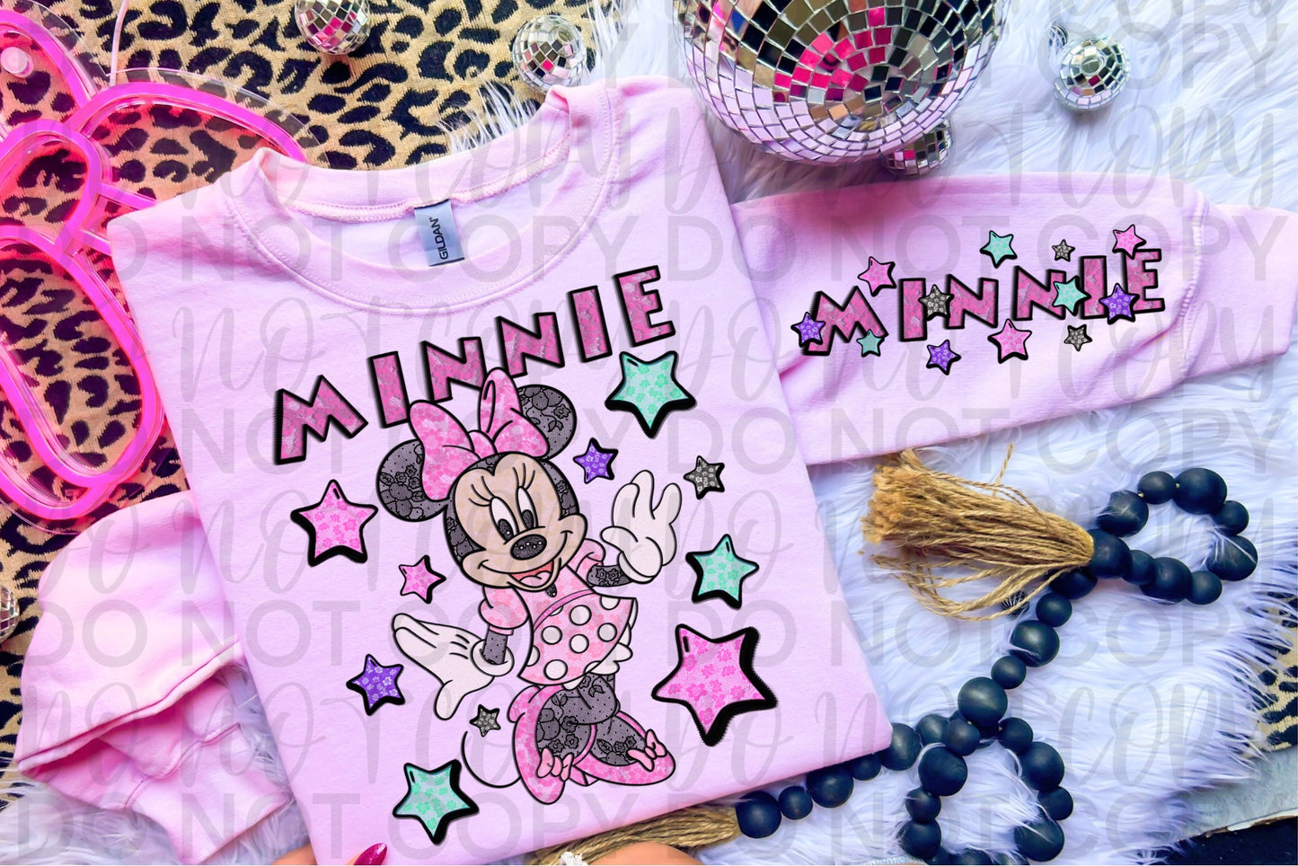 Mouse girl lace - DTF TRANSFER - (SSDa)