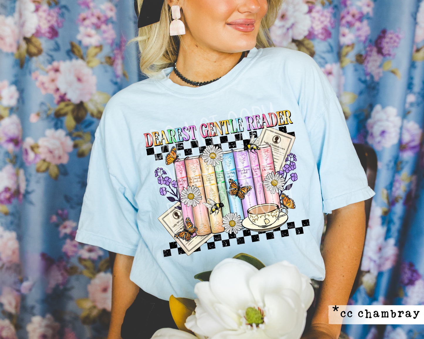 Dearest gentle reader - DTF TRANSFER (Mini bookish Collab PHDC/RDC)