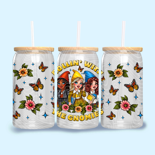 Gnome girls - UV dtf wrap 16oz libbey : GD