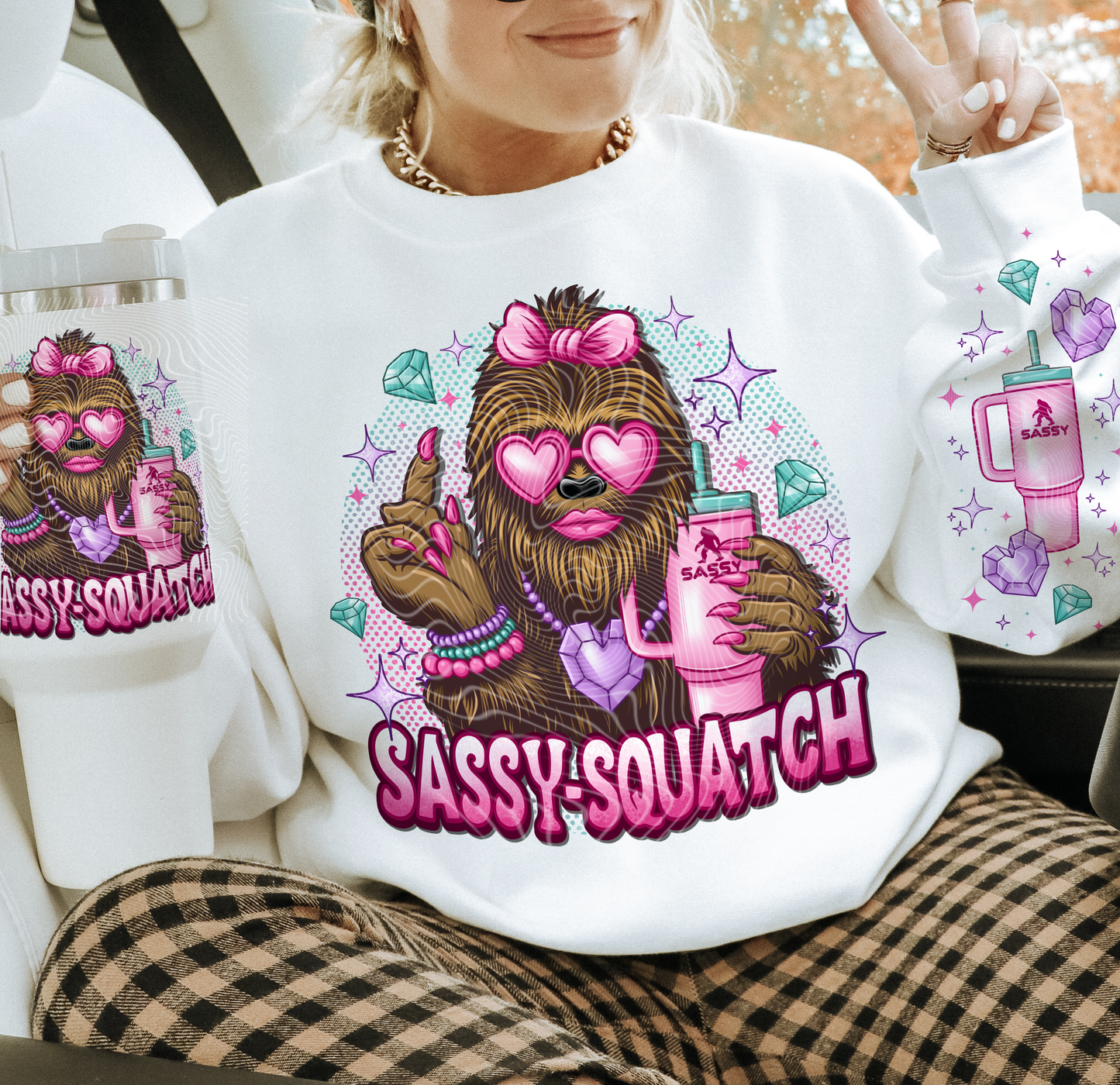 Sassy Squatch - DTF TRANSFER (GD)