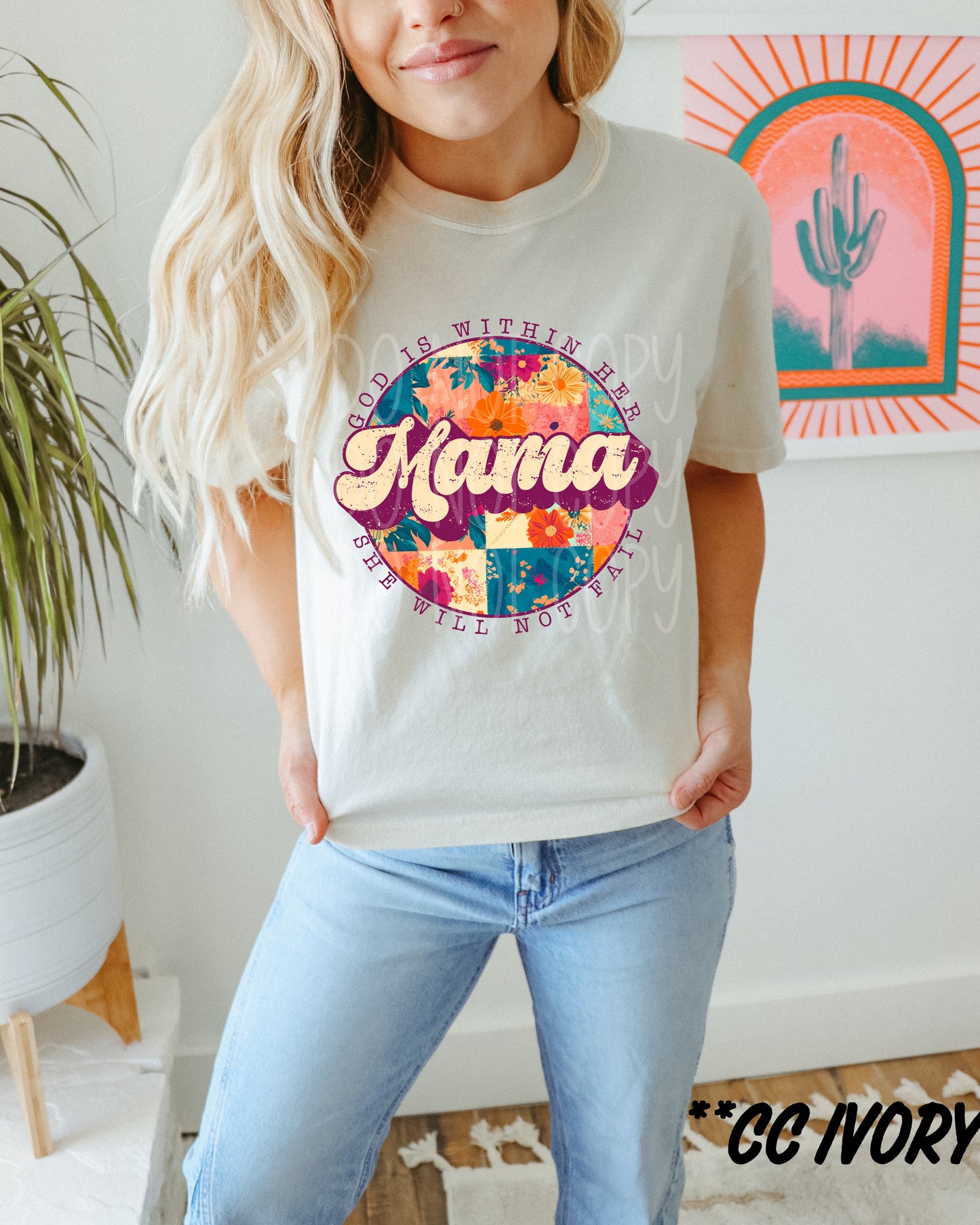 Mama God is within her. She will not fail - DTF TRANSFER (PHDC F25)