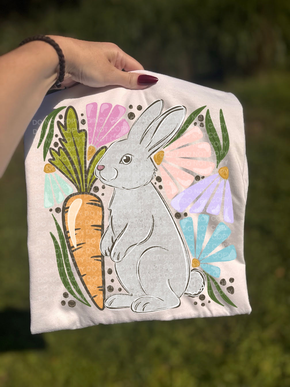 Bunny carrot collage - DTF TRANSFER (Eggstravaganza multi designer collab)