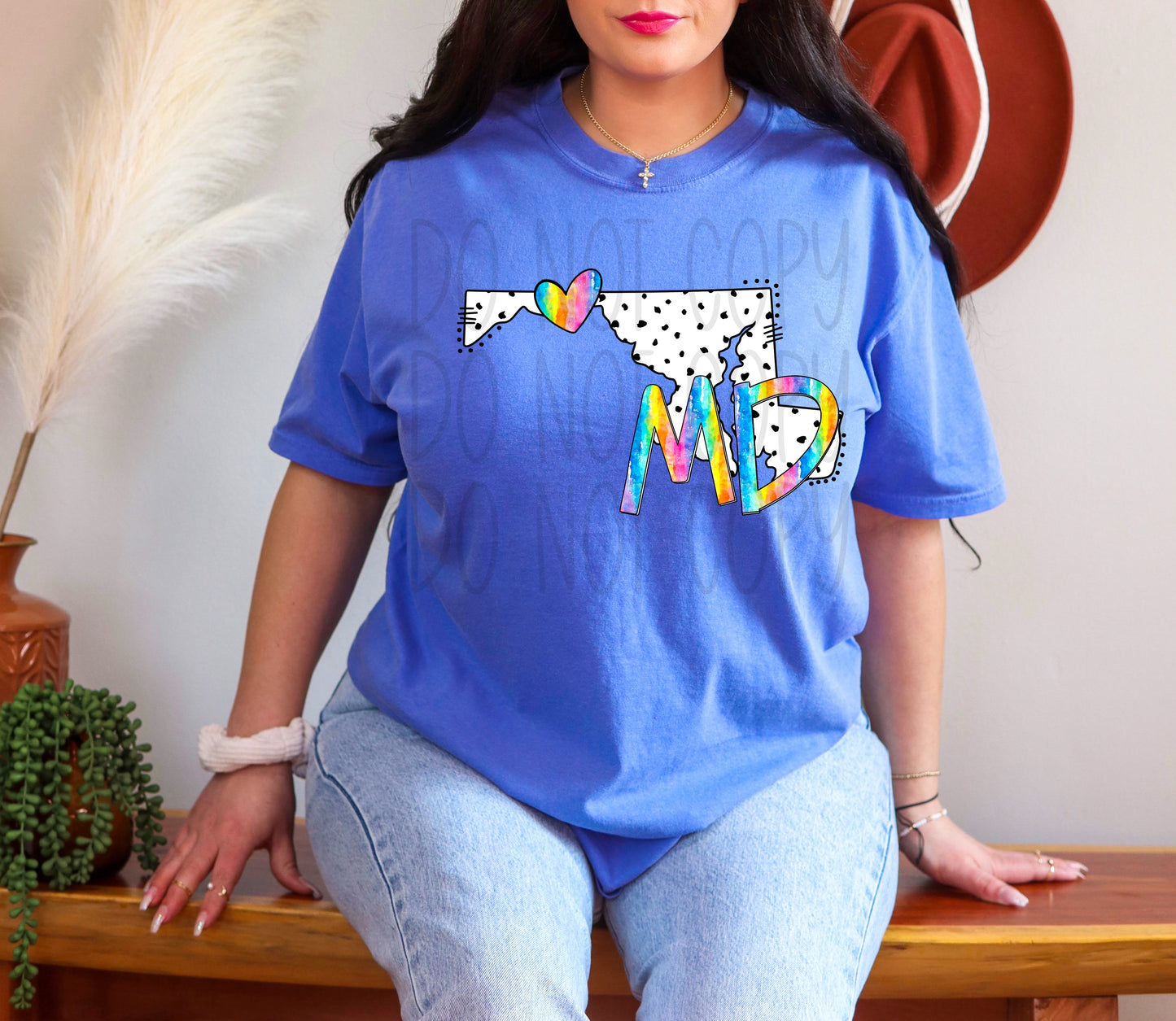 Dalmatian dots state names - pick your state! DTF TRANSFER (TED)