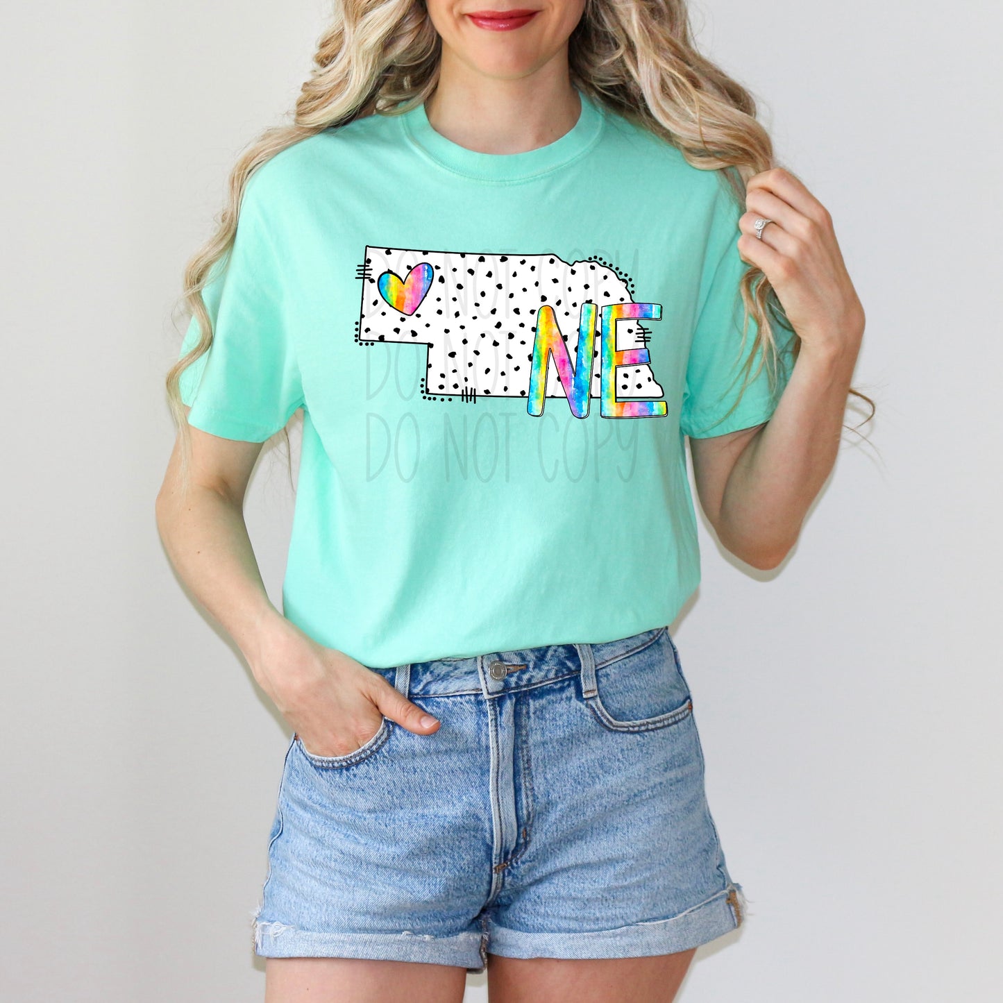 Dalmatian dots state names - pick your state! DTF TRANSFER (TED)
