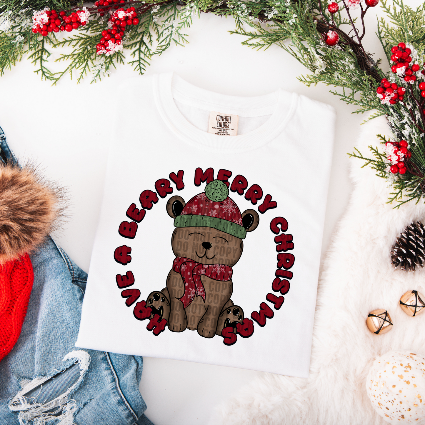 Bear Christmas - DTF TRANSFER (LCD)