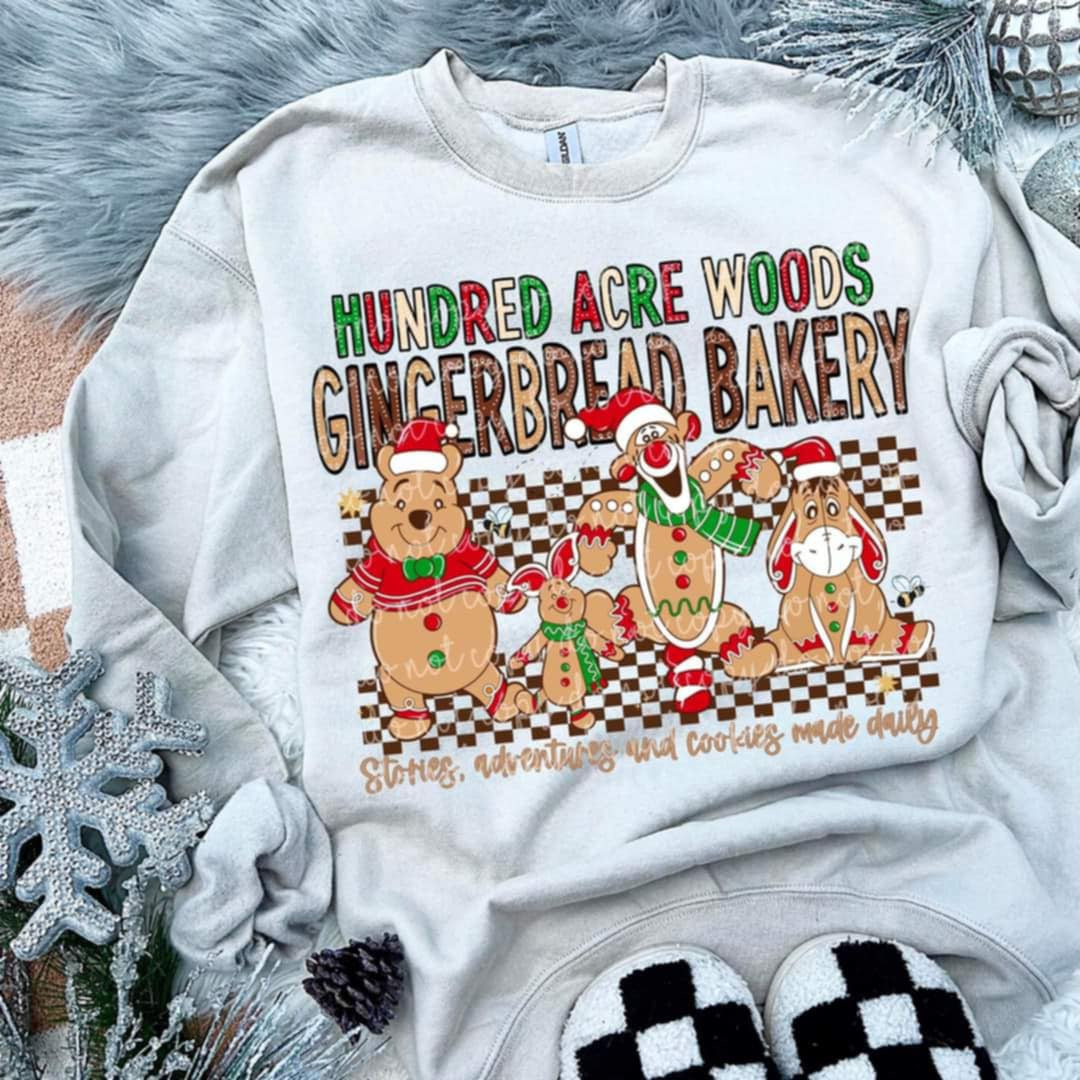 Honey bear gingerbread bakery- DTF TRANSFER (MMDD)
