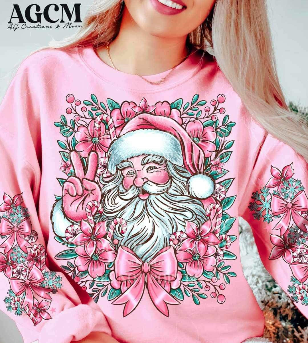 Pink Santa - DTF TRANSFER ONLY (AGCM oct24)