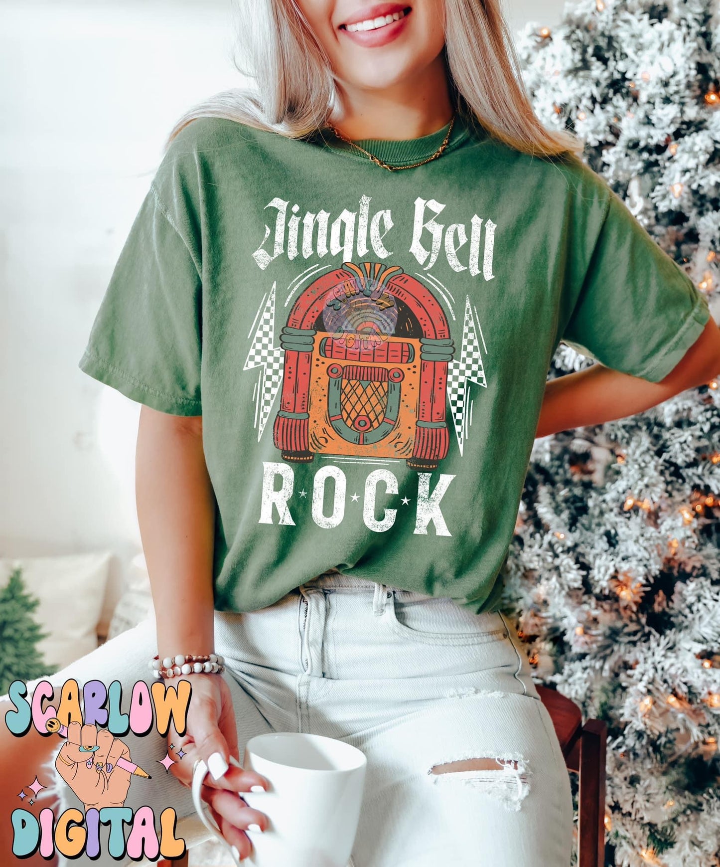 Jingle bell rock - DTF TRANSFER (SCRLW)