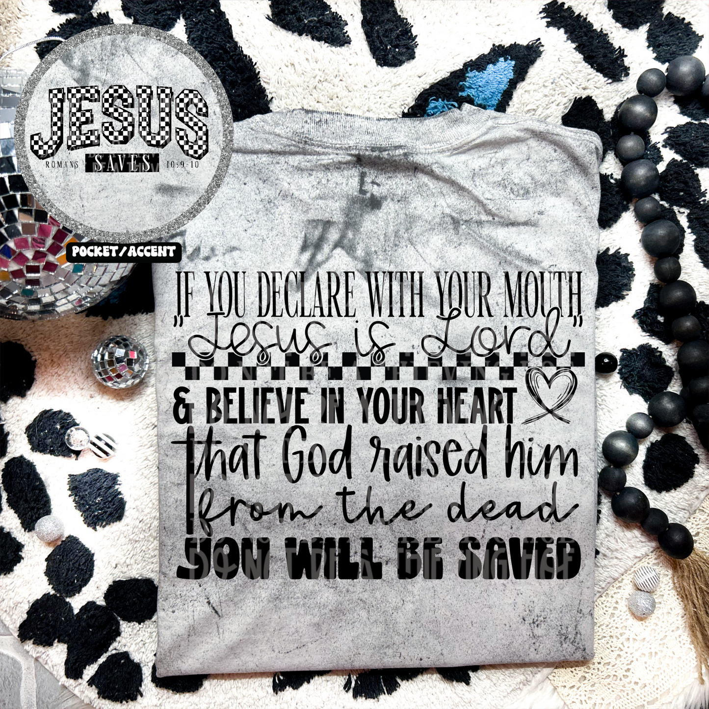 Jesus You will be saved - DTF TRANSFER (SCRLW)