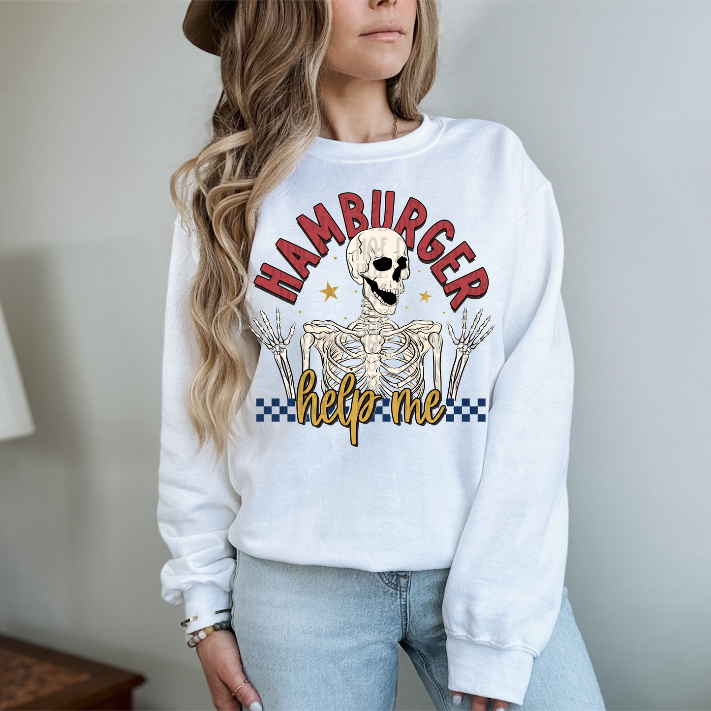 Hamburger, help me - DTF TRANSFER (SCRLW)