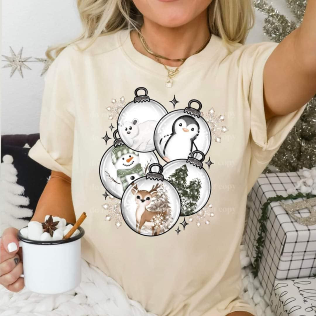 Polar friends ornaments, - DTF TRANSFER (CSC/T)