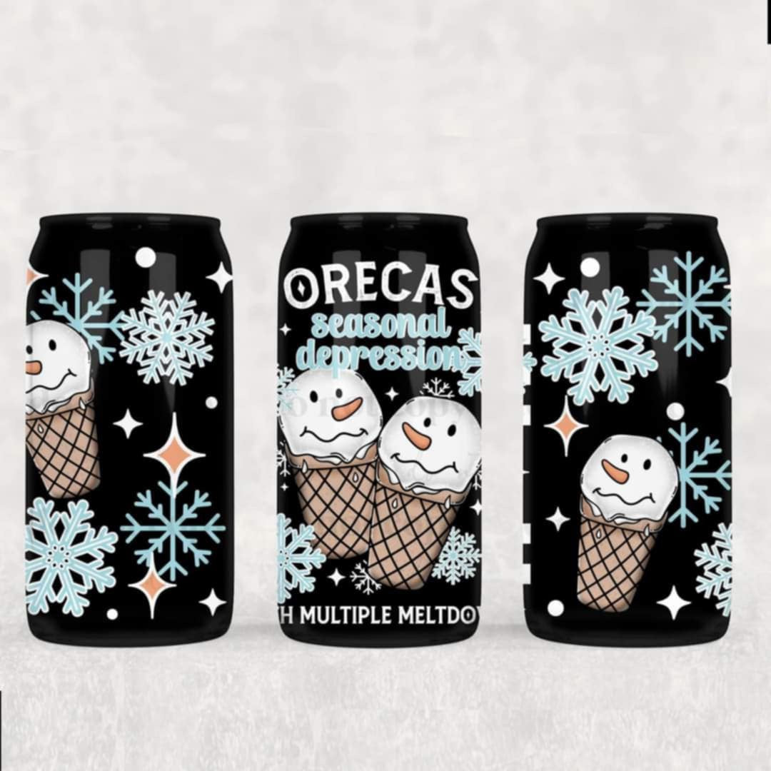 Forecast seasonal depression- UV dtf wrap 16oz libby -(CSC/T)