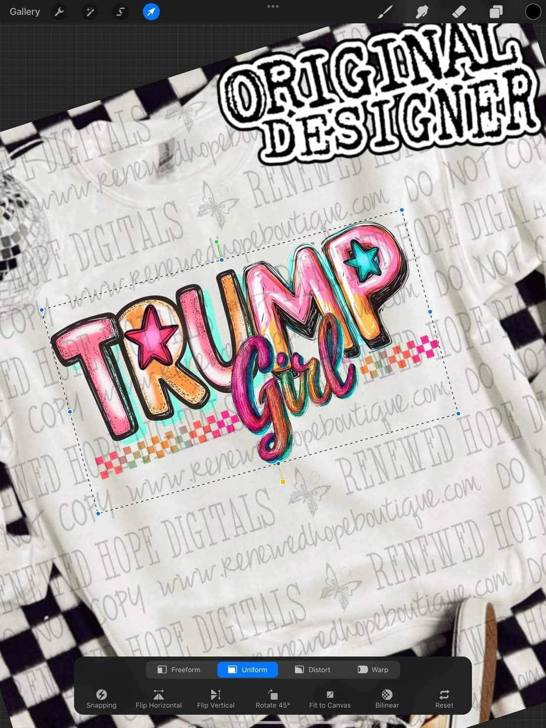 Trump Girl - DTF TRANSFER (RHD/T)