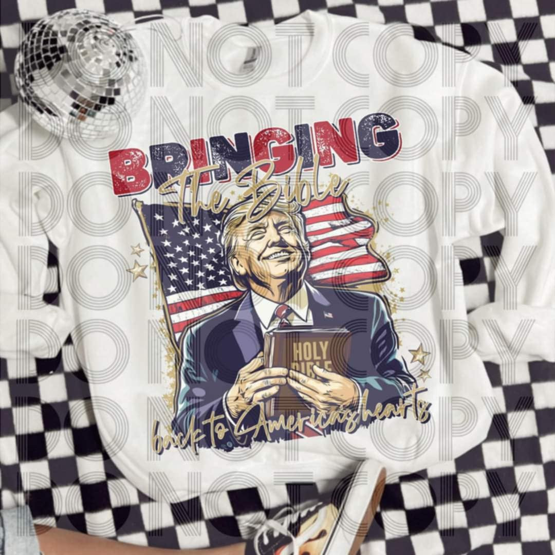 Bringing in the Bible - DTF TRANSFER (MAGA Collab)