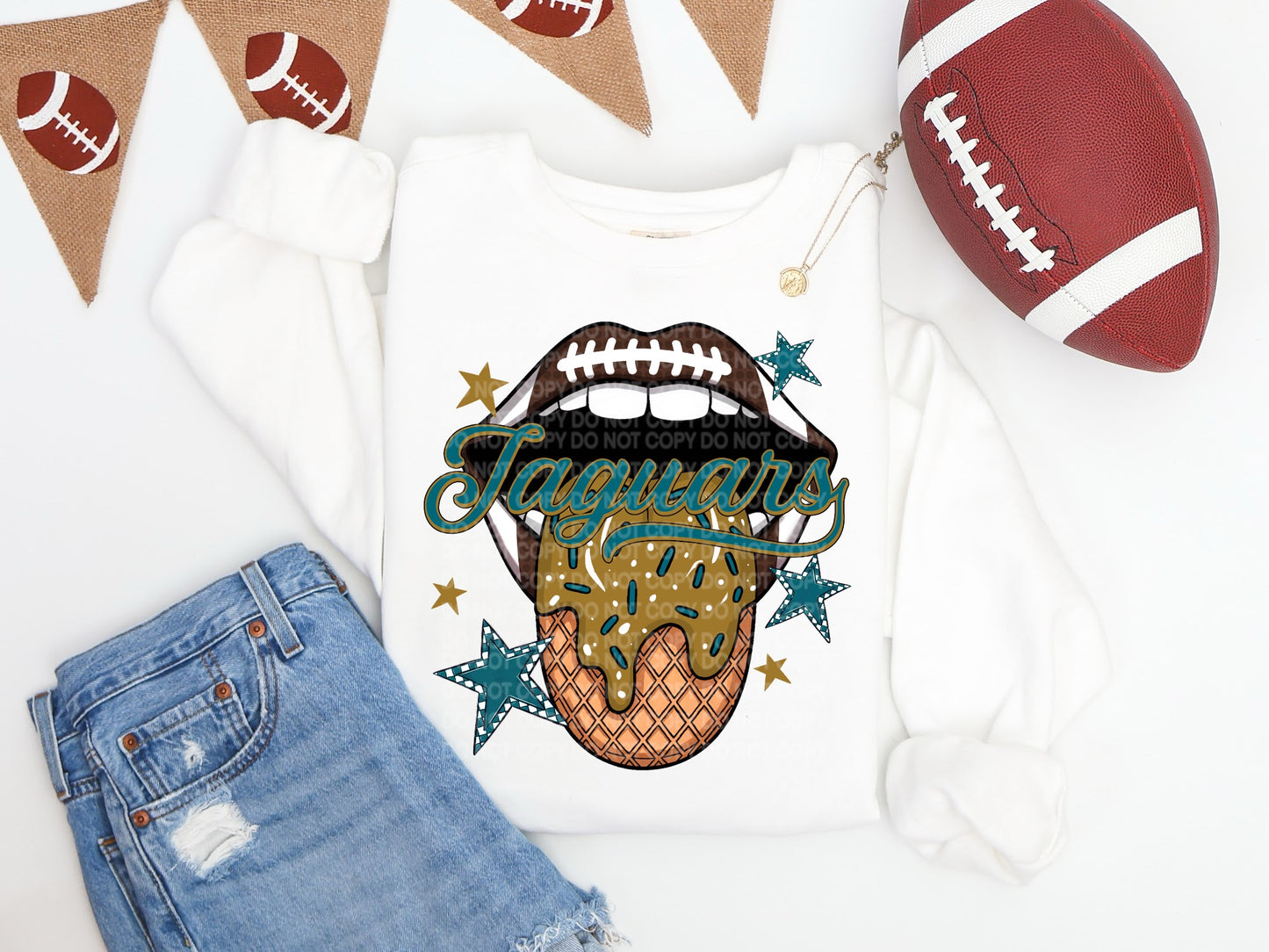 Jaguars Ice Cream Drip Tongue - DTF TRANSFER (SCG AUG25)