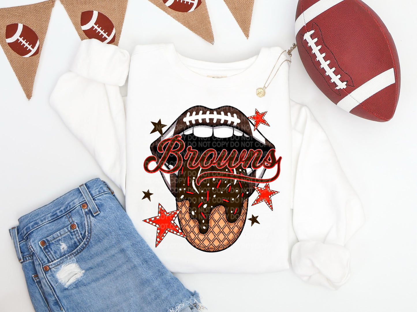 Browns Ice Cream Drip Tongue - DTF TRANSFER (SCG AUG25)