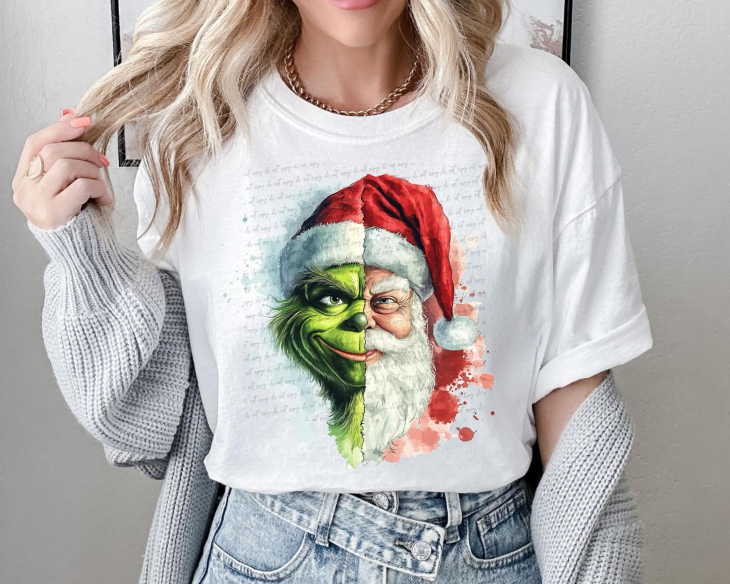 Santa/green guy - DTF TRANSFER (MG Xmas fundraiser)