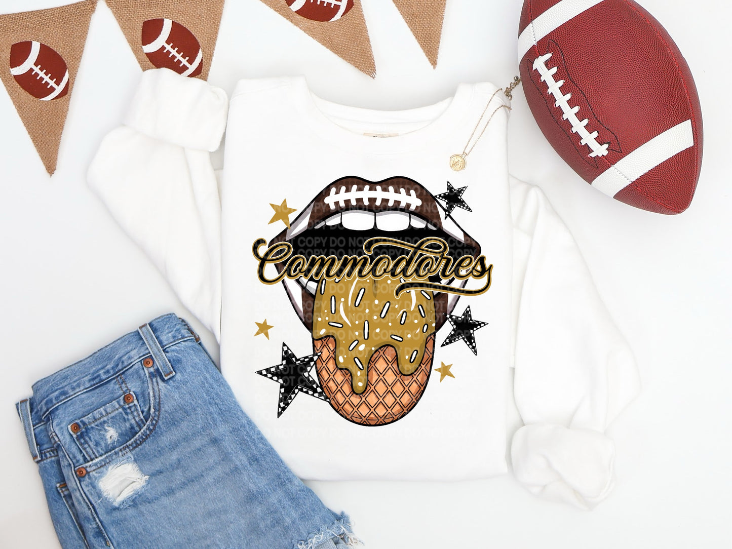 Commodores Ice Cream Drip Tongue - DTF TRANSFER (SCG AUG25)