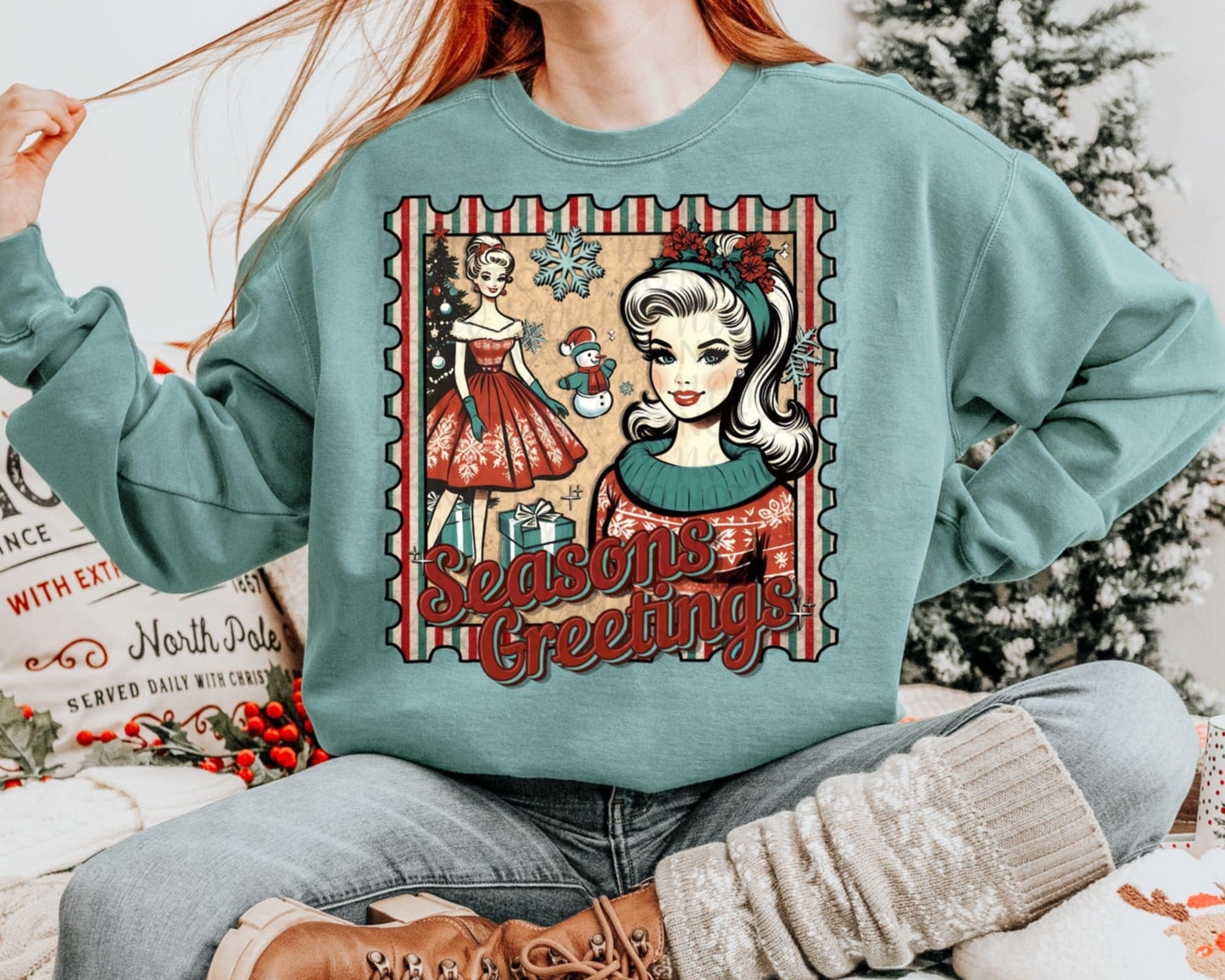 Seasons greetings - DTF TRANSFER (MG Xmas fundraiser)