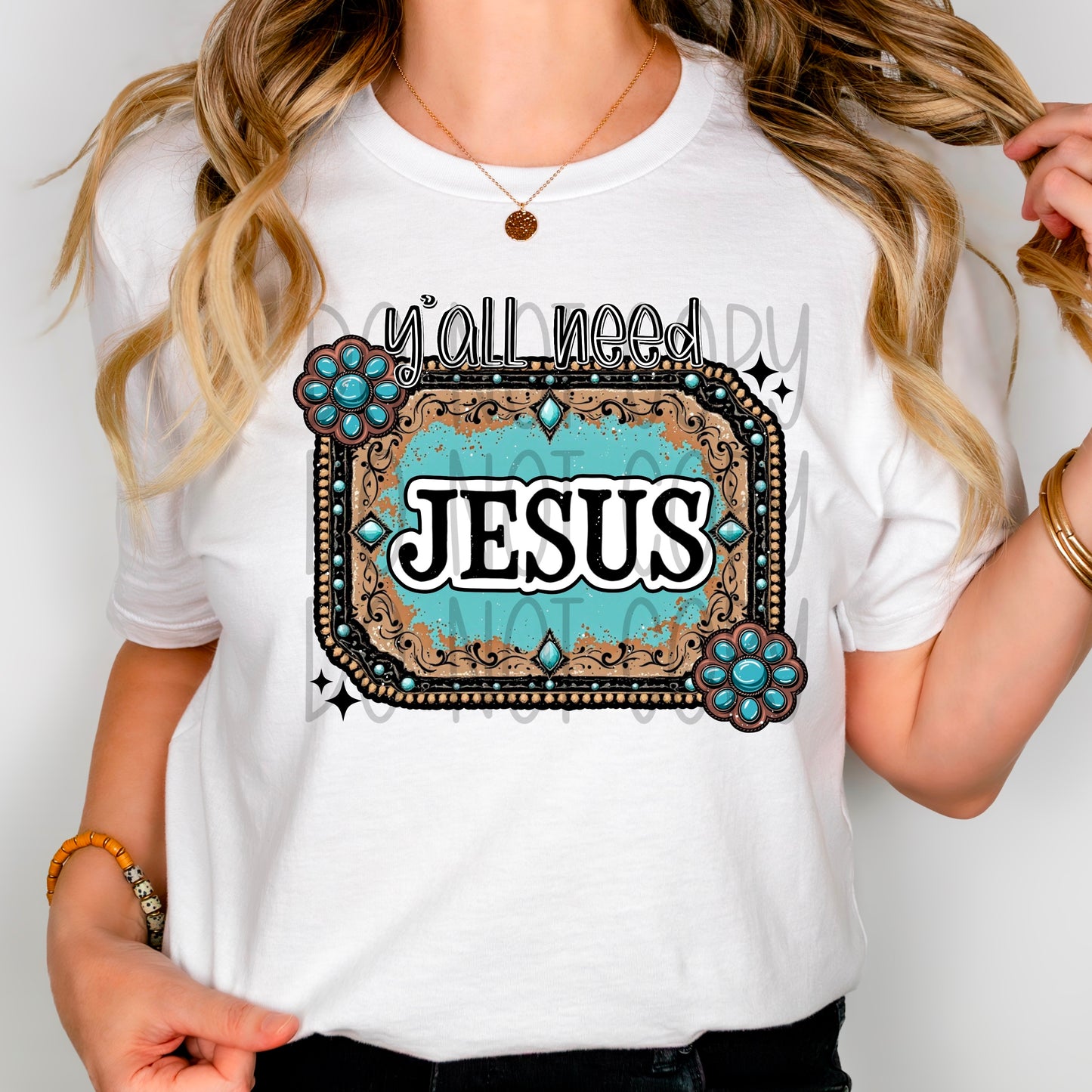 Y'all need Jesus-DTF TRANSFER (Building the Kingdom Collab SSDa×FDC)