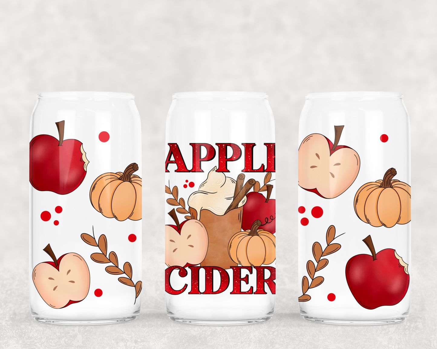 Apple Cider - UV dtf wrap 16oz libbey : CSC