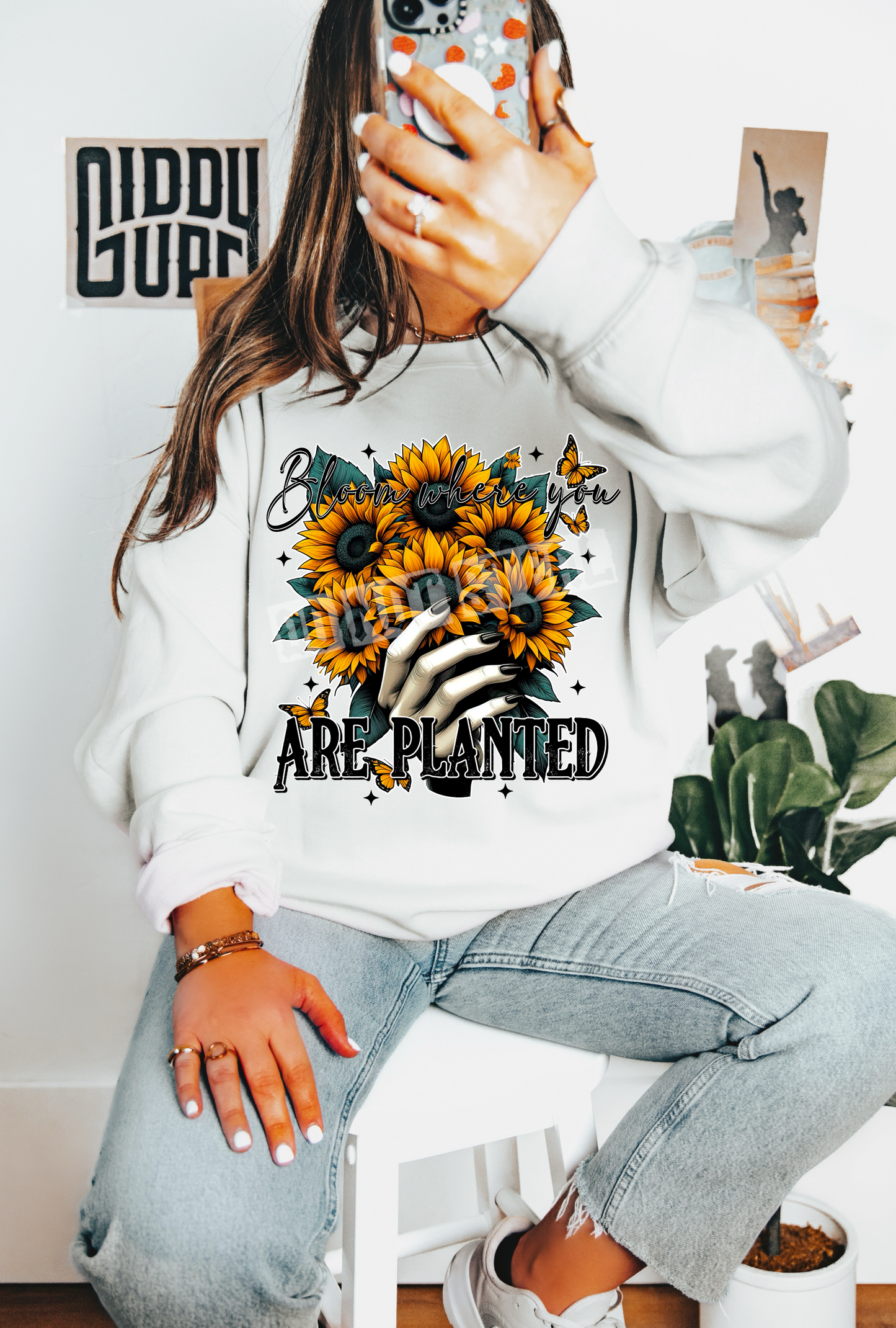 Bloom where you are planted-DTF TRANSFER (LDC F24)