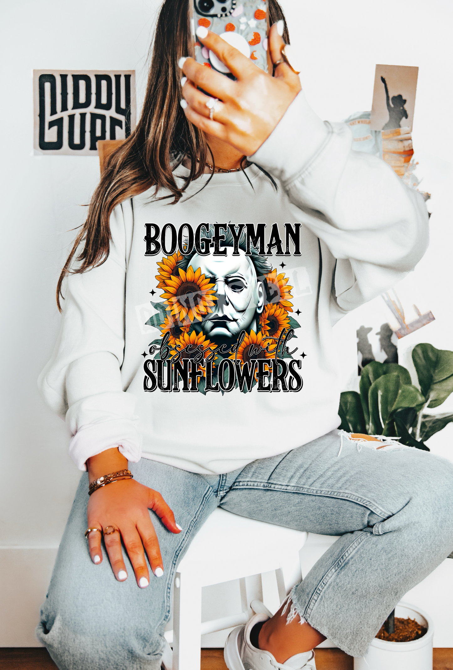 Boogeyman sunflowers-DTF TRANSFER (LDC F24)