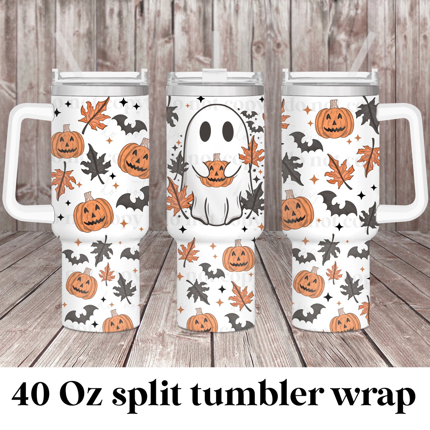 Fall ๐ป; UV DTF 40OZ TUMBLER Wraps (top & bottom) (CSC Ap24)