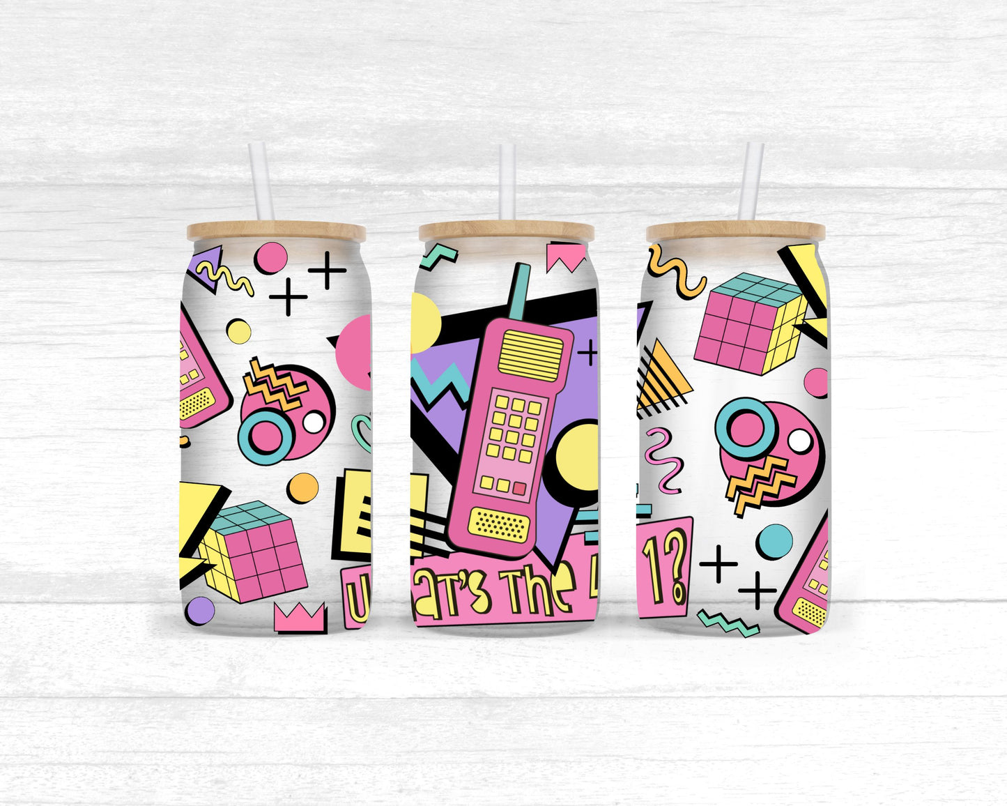 What's the 411- UV dtf wrap 16oz libbey (90s slang collab SSDa/FDC)