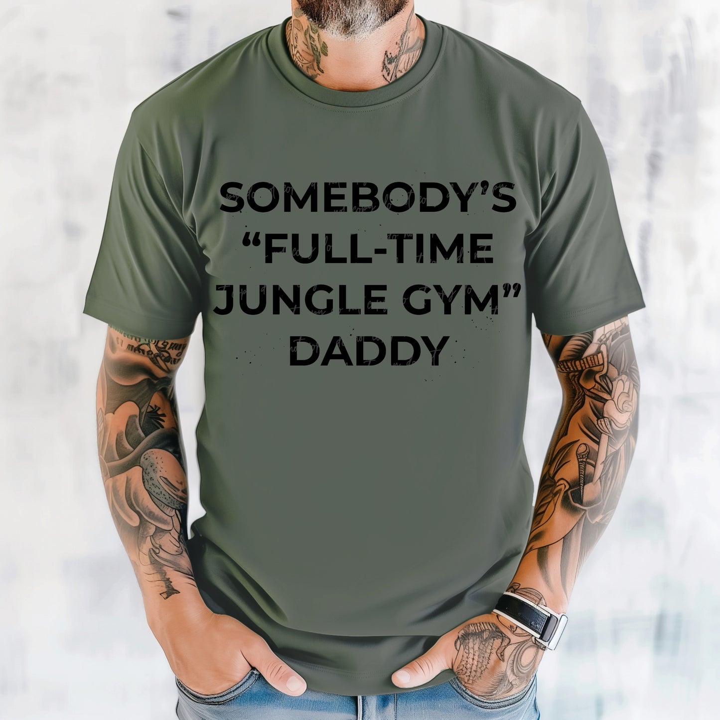 Jungle gym Daddy (black)-DTF TRANSFER (VDS/F25)