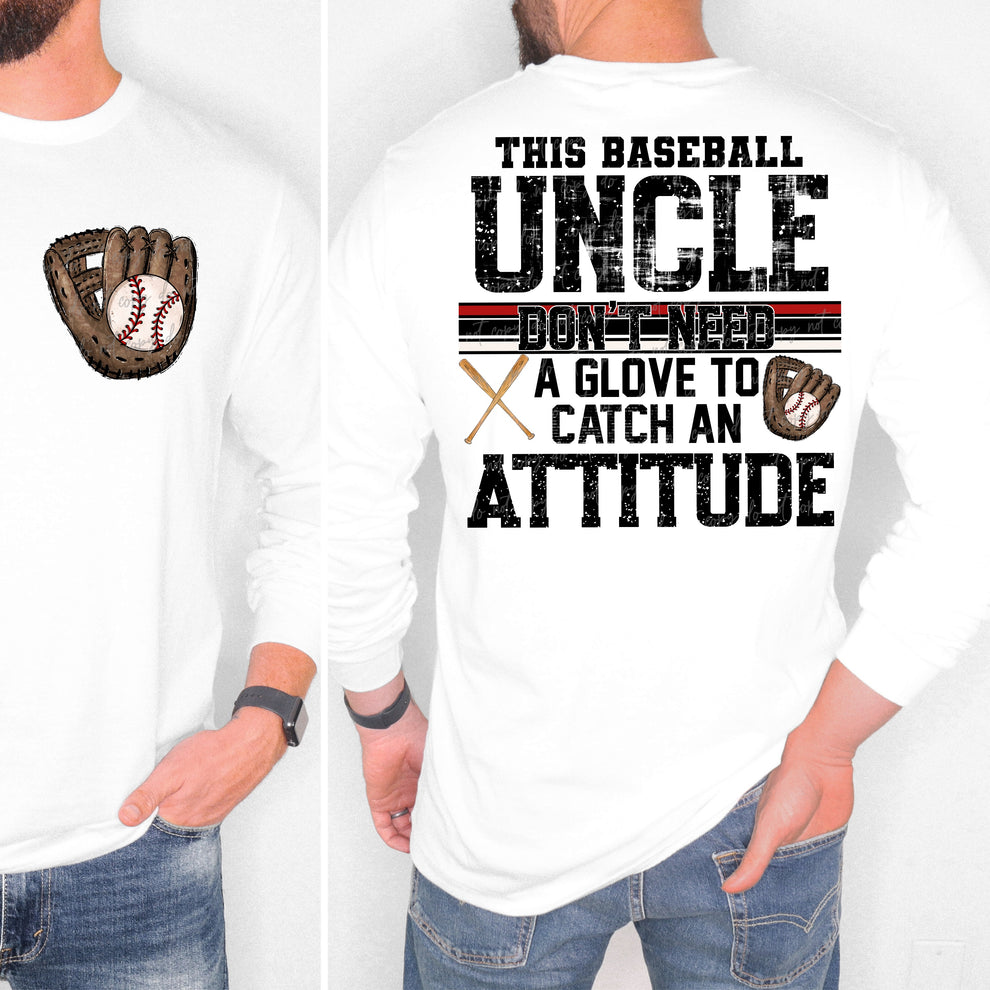 Baseball Uncle Attitude-DTF TRANSFER (VDS)