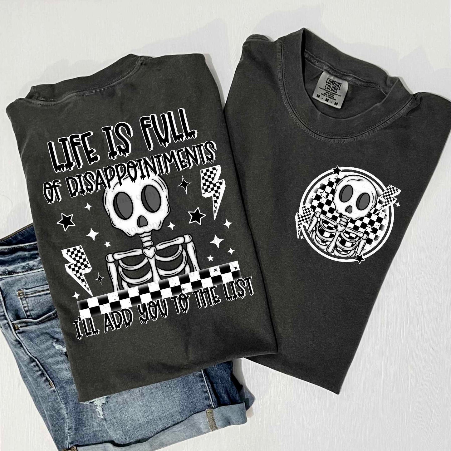 Life is full white -DTF TRANSFER (CSC)