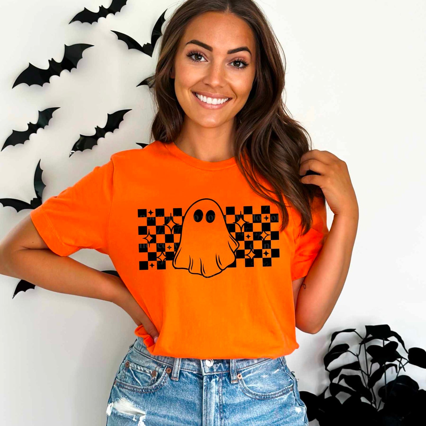 Ghost checkers black -DTF TRANSFER (CSC)