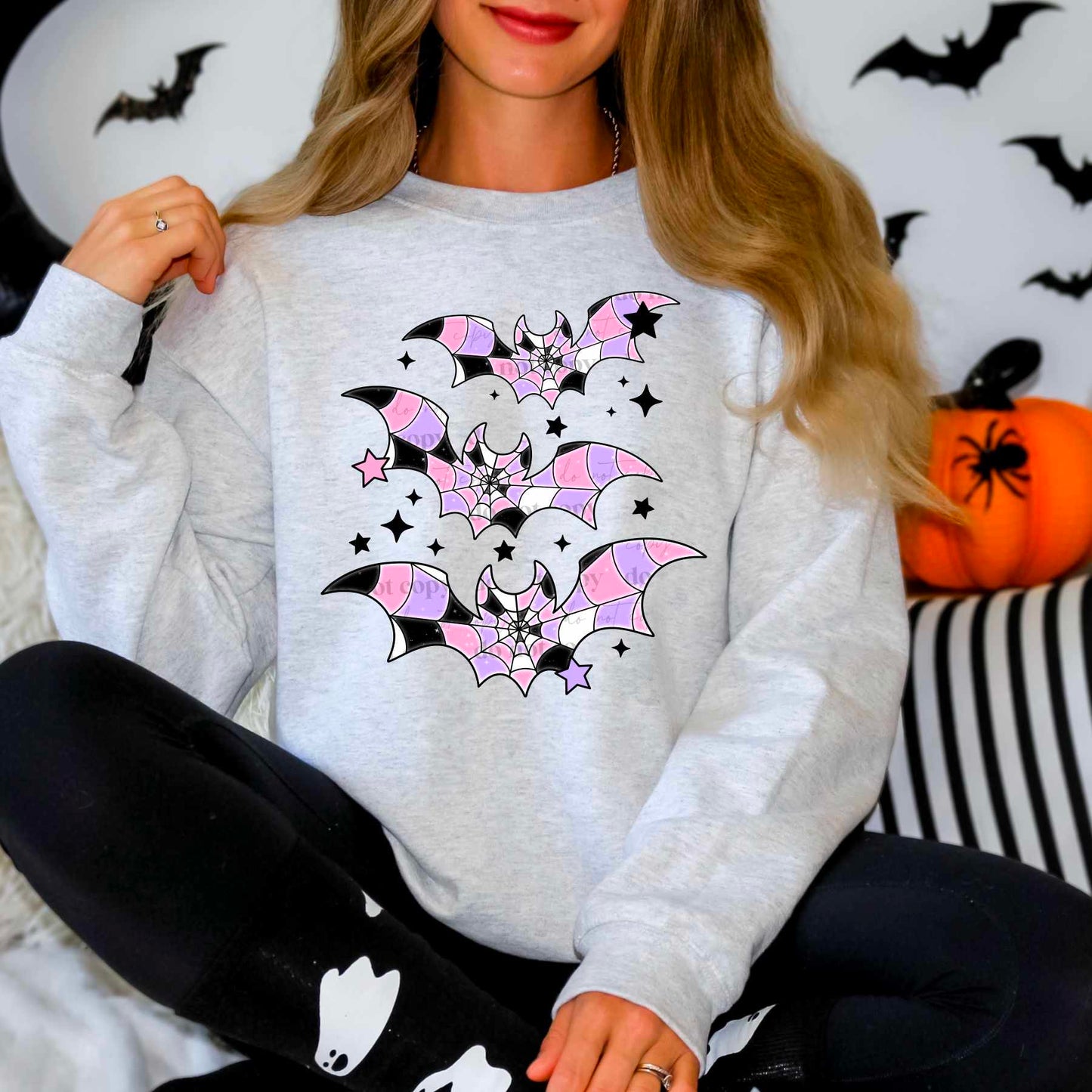 Pink web bats -DTF TRANSFER (CSC)