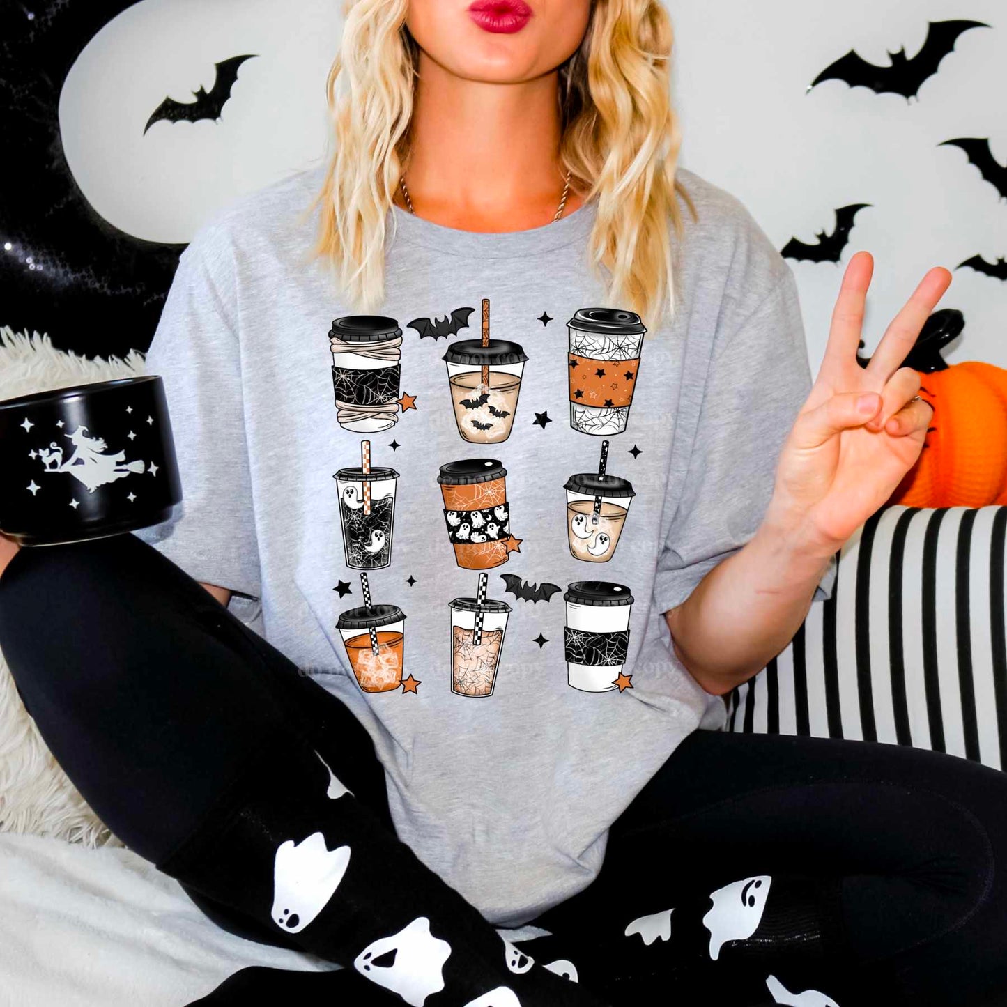 Spooky coffee-DTF TRANSFER (CSC)