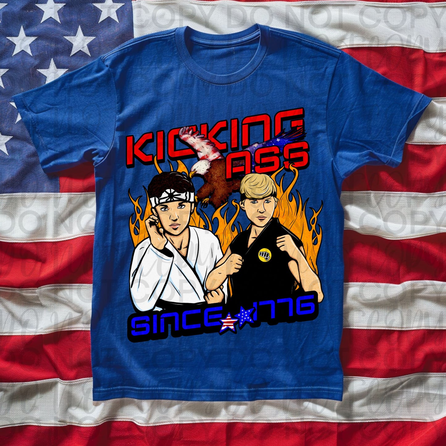 Kicking ass - DTF TRANSFER (Blast from the past Collab)