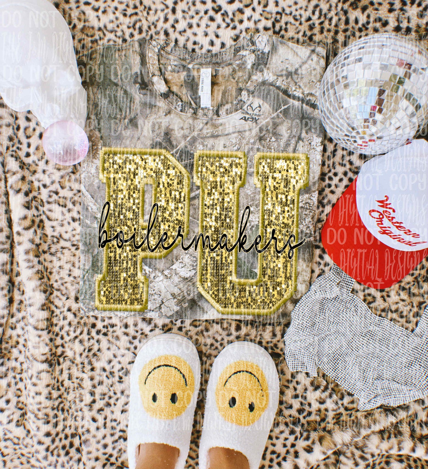 Boilermakers faux sequin - DTF TRANSFER (JMD)