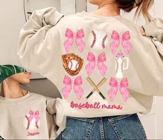 Coquette Baseball Mama - DTF TRANSFER