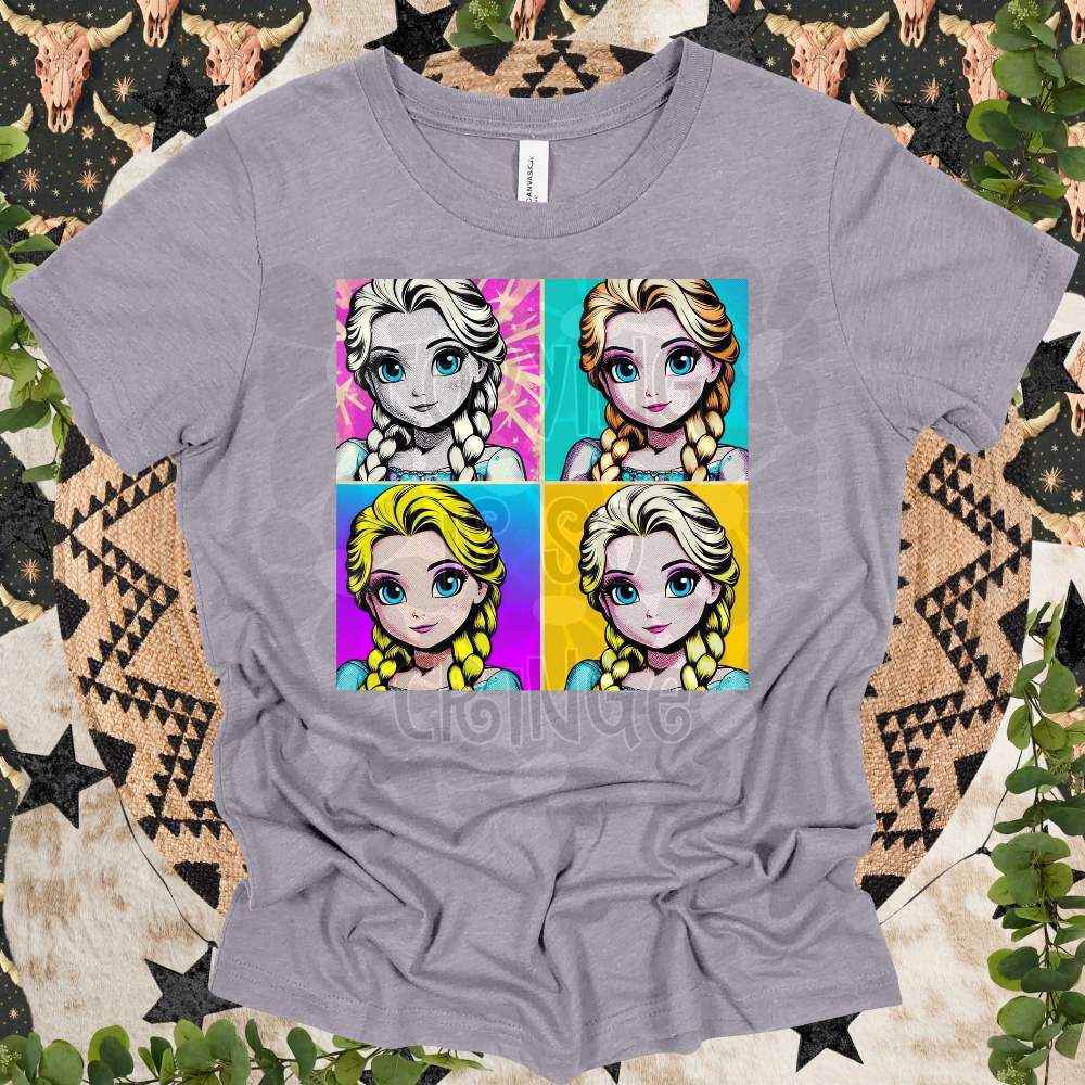 Frozen #1 Color Pop drop - DTF TRANSFER (WRS)