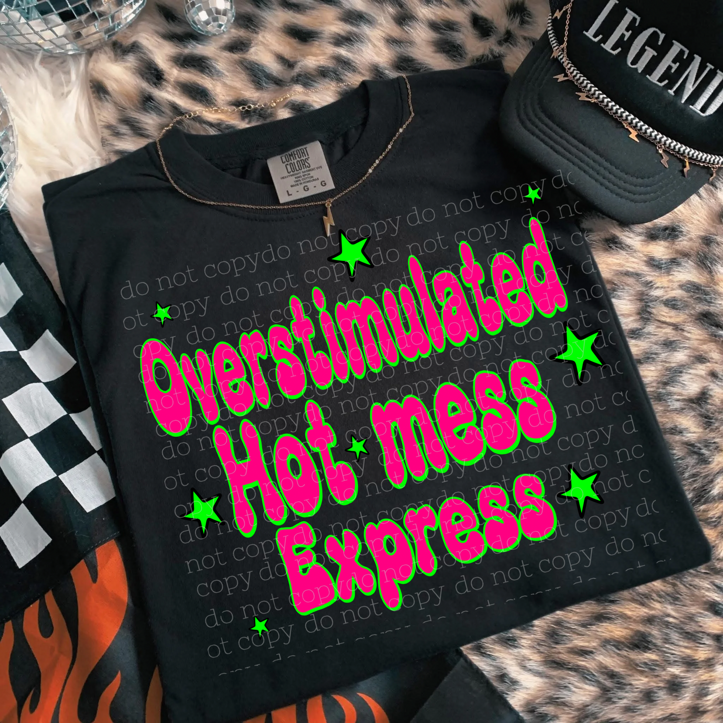 Overstimulated Hot Mess Express-DTF TRANSFER (RIOTMAMA)