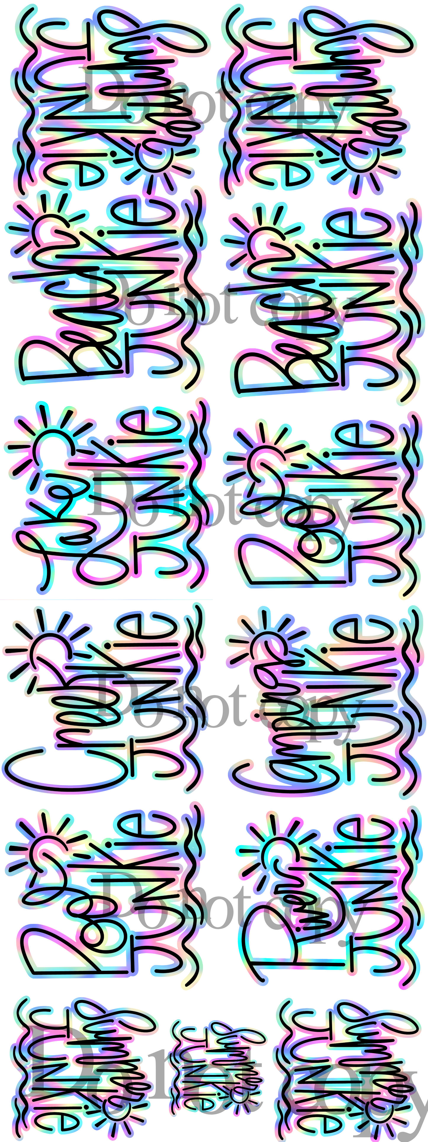 Summer Junkie mixup ; premade gang sheet