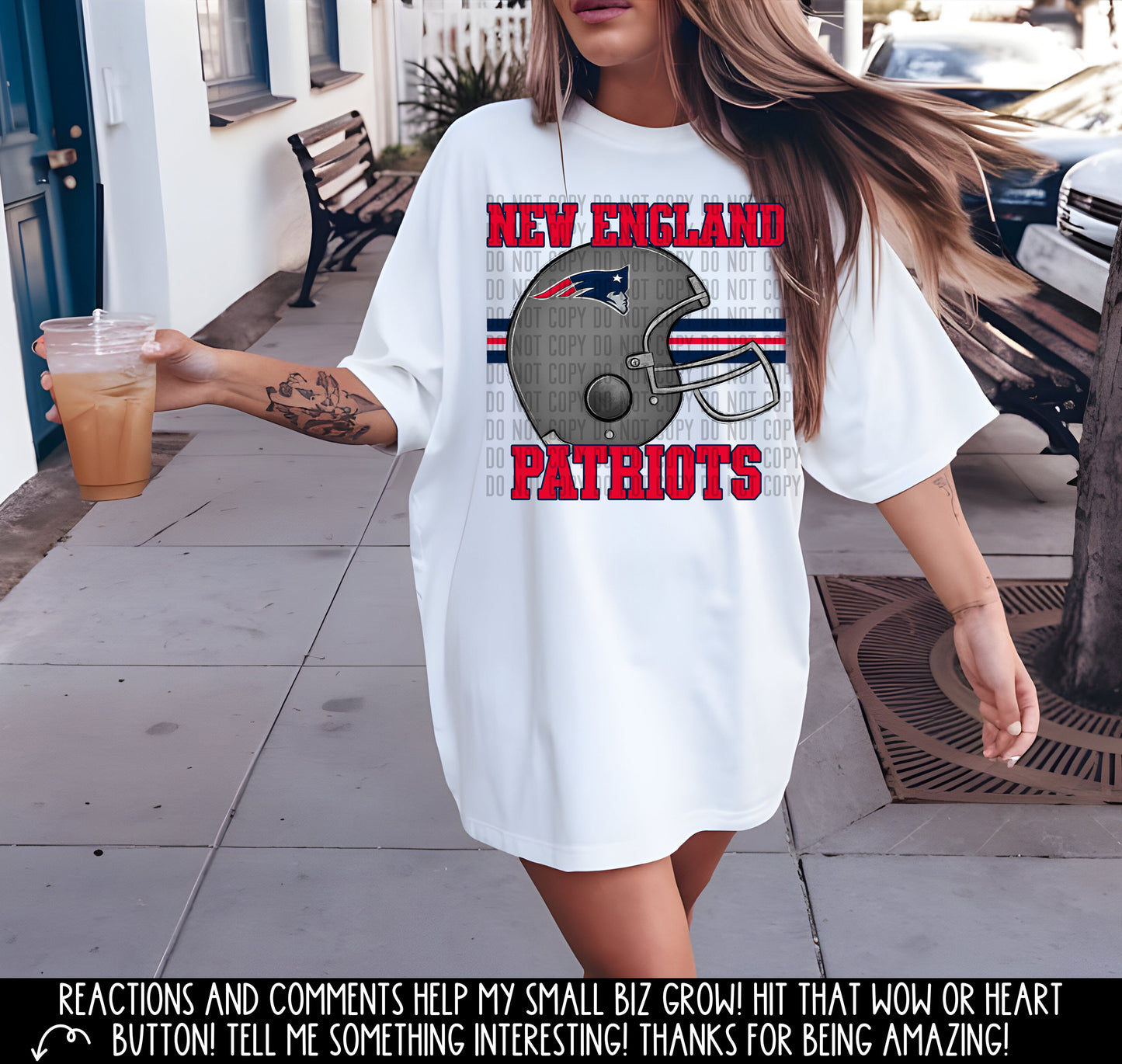 Patriots football lines - DTF (CCDD)