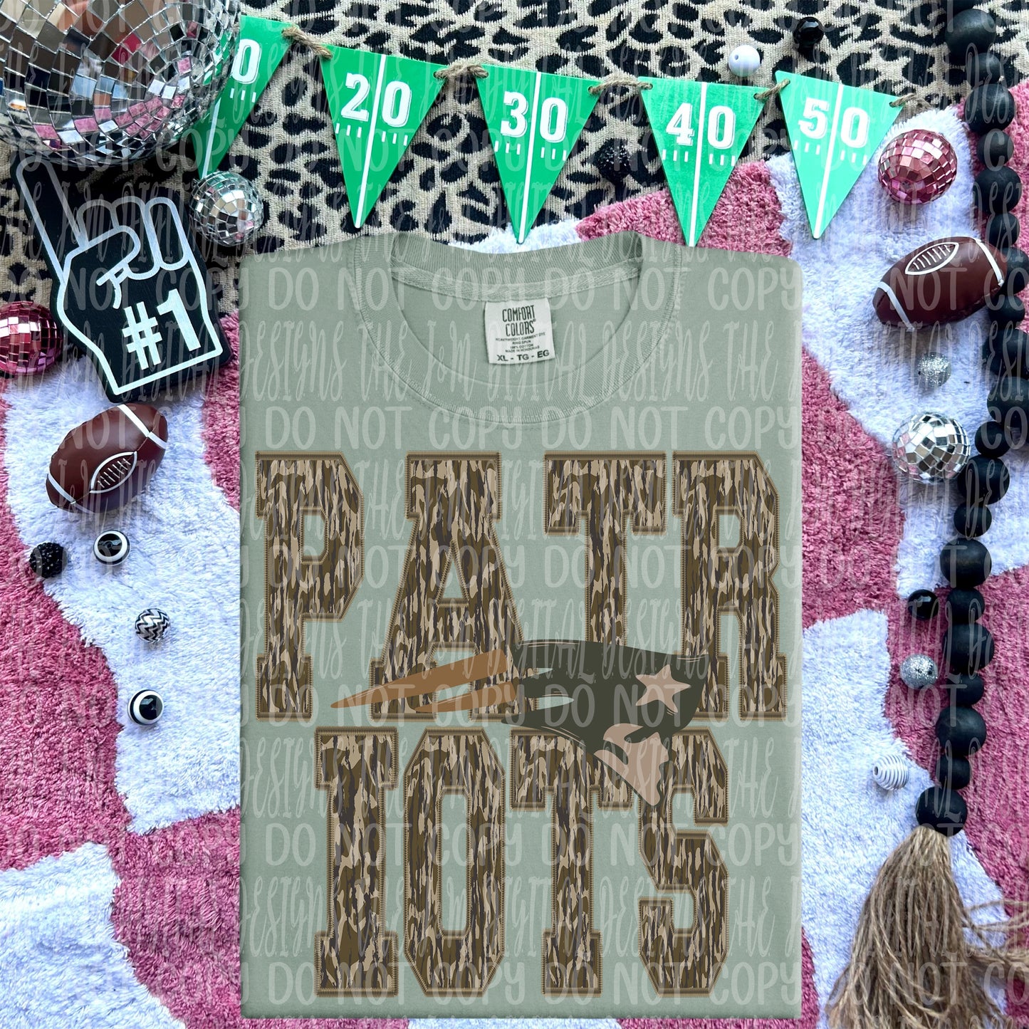 Patriots - mascot camo - DTF TRANSFER (JMD)