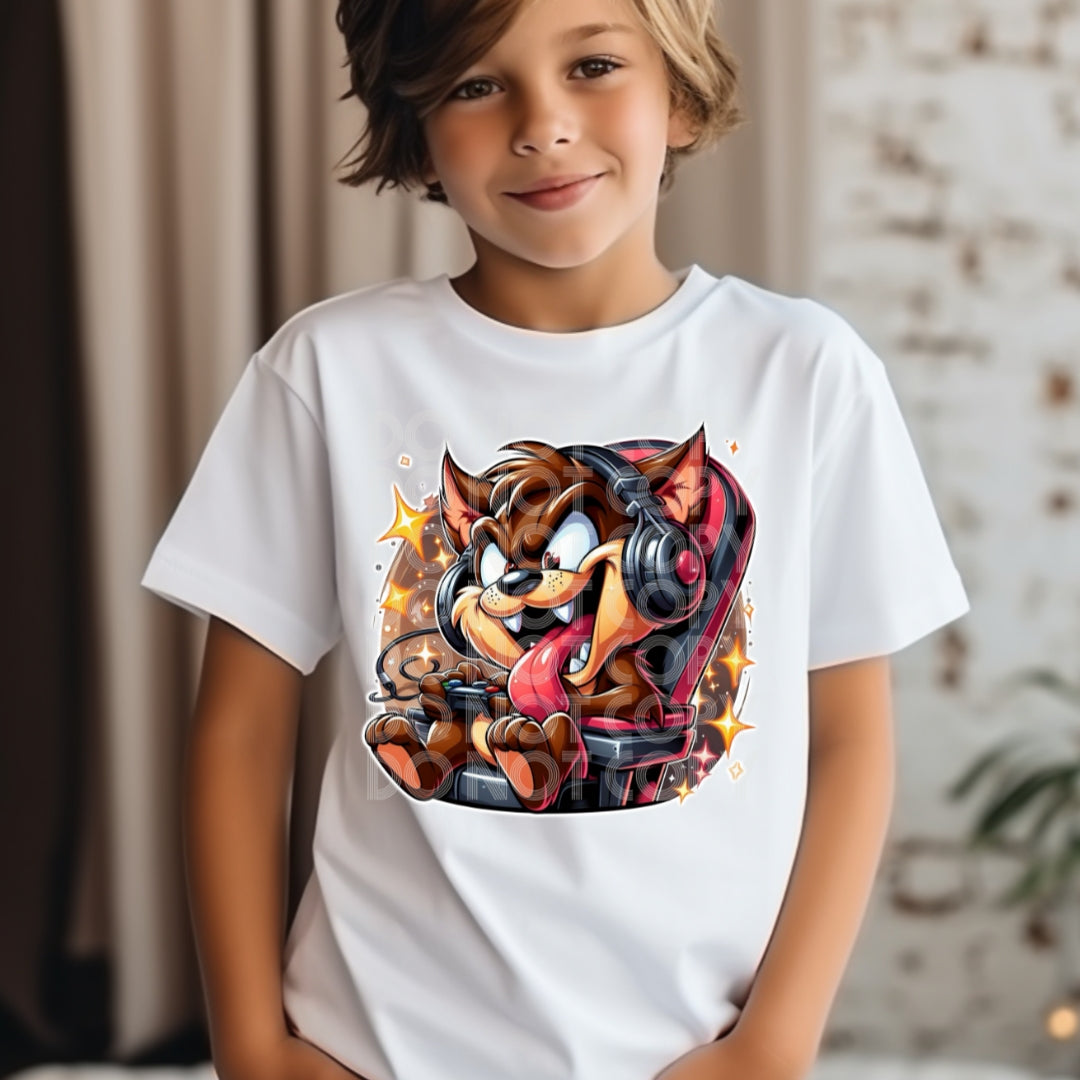 Tasmanian Devil Gamer - DTF TRANSFER (SSDD)