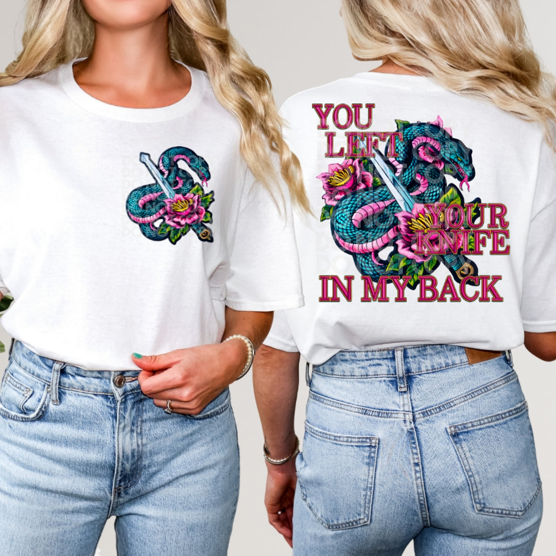 You Left Your Knife - DTF TRANSFER (TED)