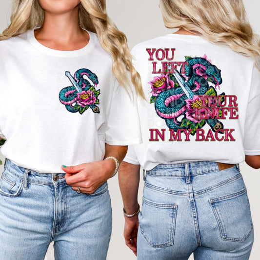 You Left Your Knife - DTF TRANSFER (TED)