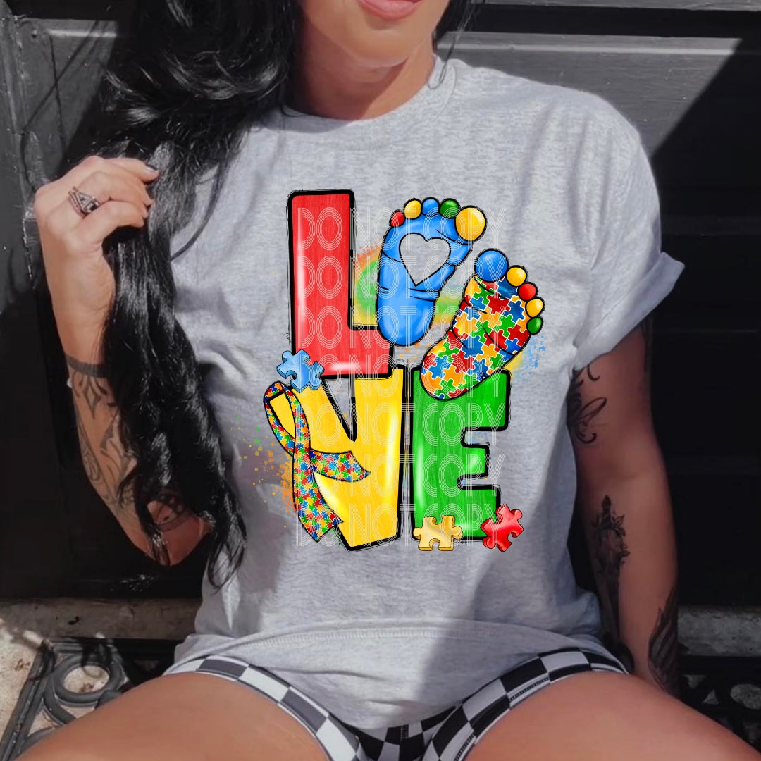 Love Puzzle Feet - DTF TRANSFER (SSDD)