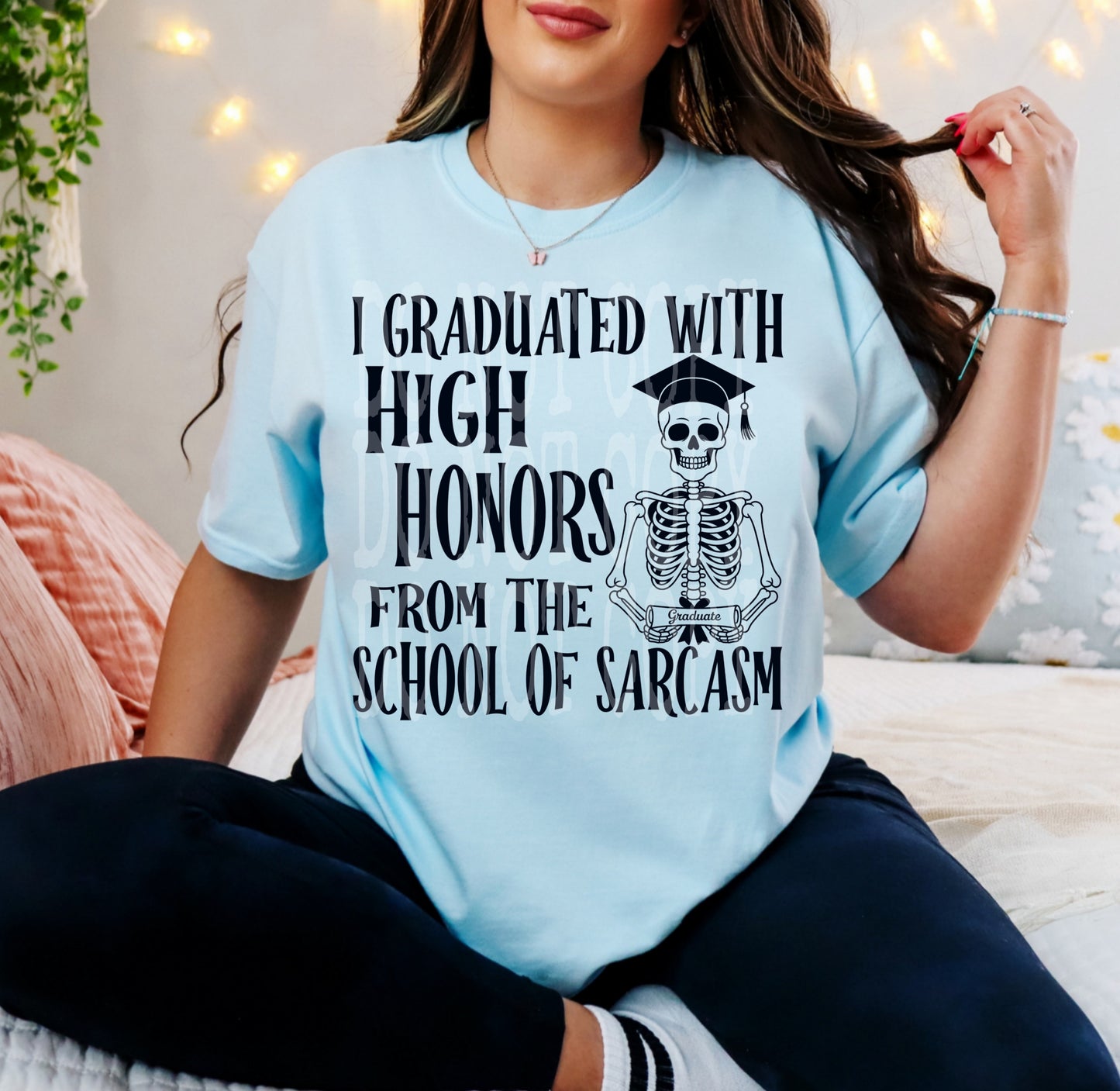 I graduated with high honors sarcasm - DTF TRANSFER (All the snarky Collab PHDCXDDV)