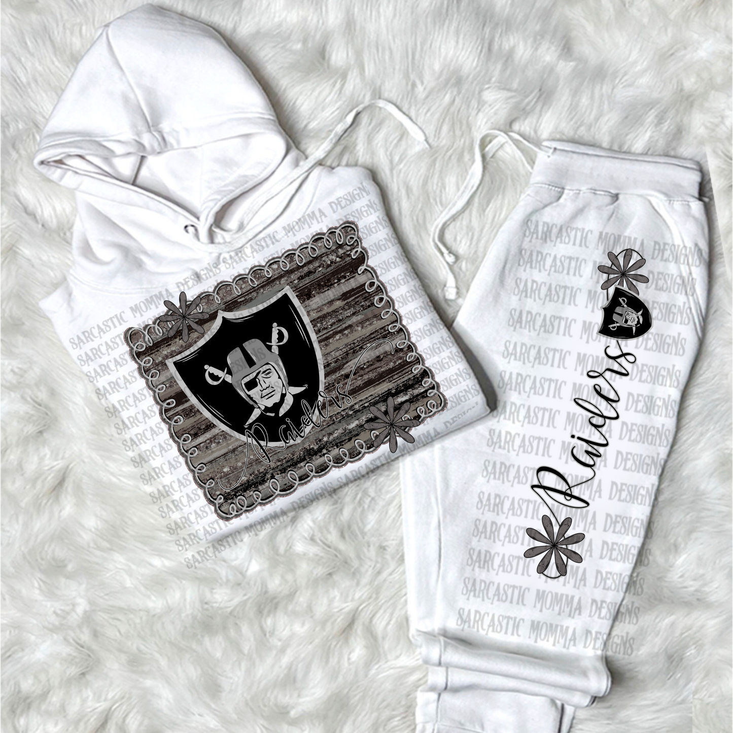 Raiders football framed - DTF TRANSFER (SMD AU25)